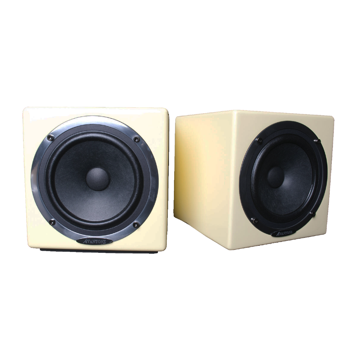 Avantone Active MixCubes Powered Full-Range Mini Reference Monitors Butter Creme