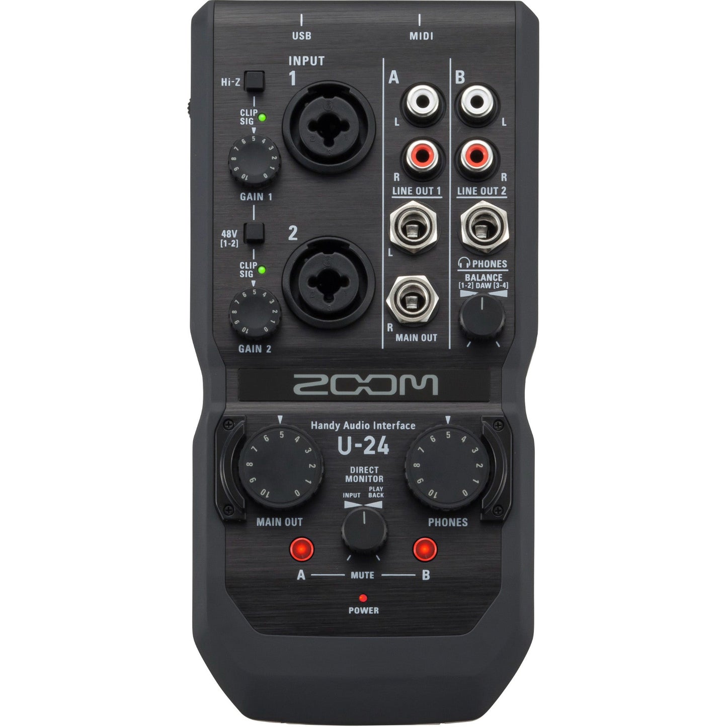 Zoom U-24 Portable USB Handy Audio Interface