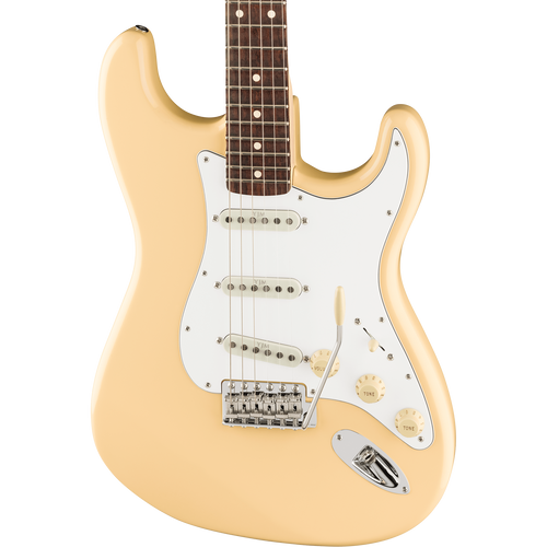 Fender Yngwie Malmsteen Stratocaster® Electric Guitar, Scalloped Rosewood, Vintage White