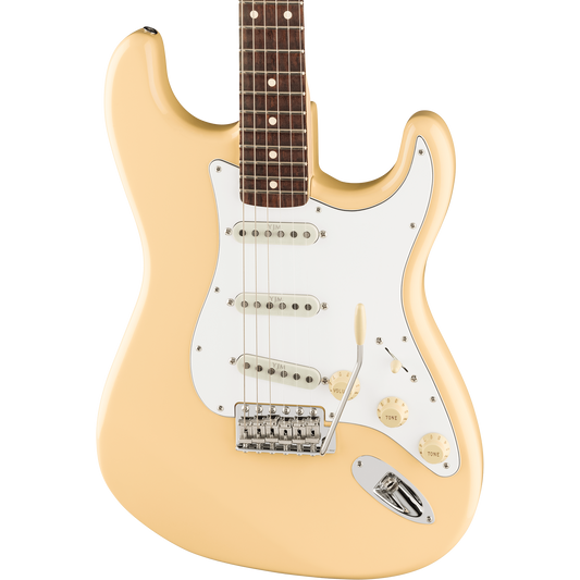 Fender Yngwie Malmsteen Stratocaster® Electric Guitar, Scalloped Rosewood, Vintage White