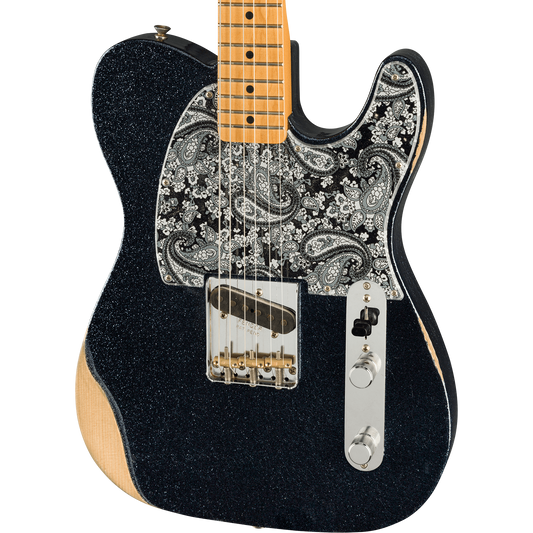 Fender Brad Paisley Esquire® Electric Guitar, Black Sparkle