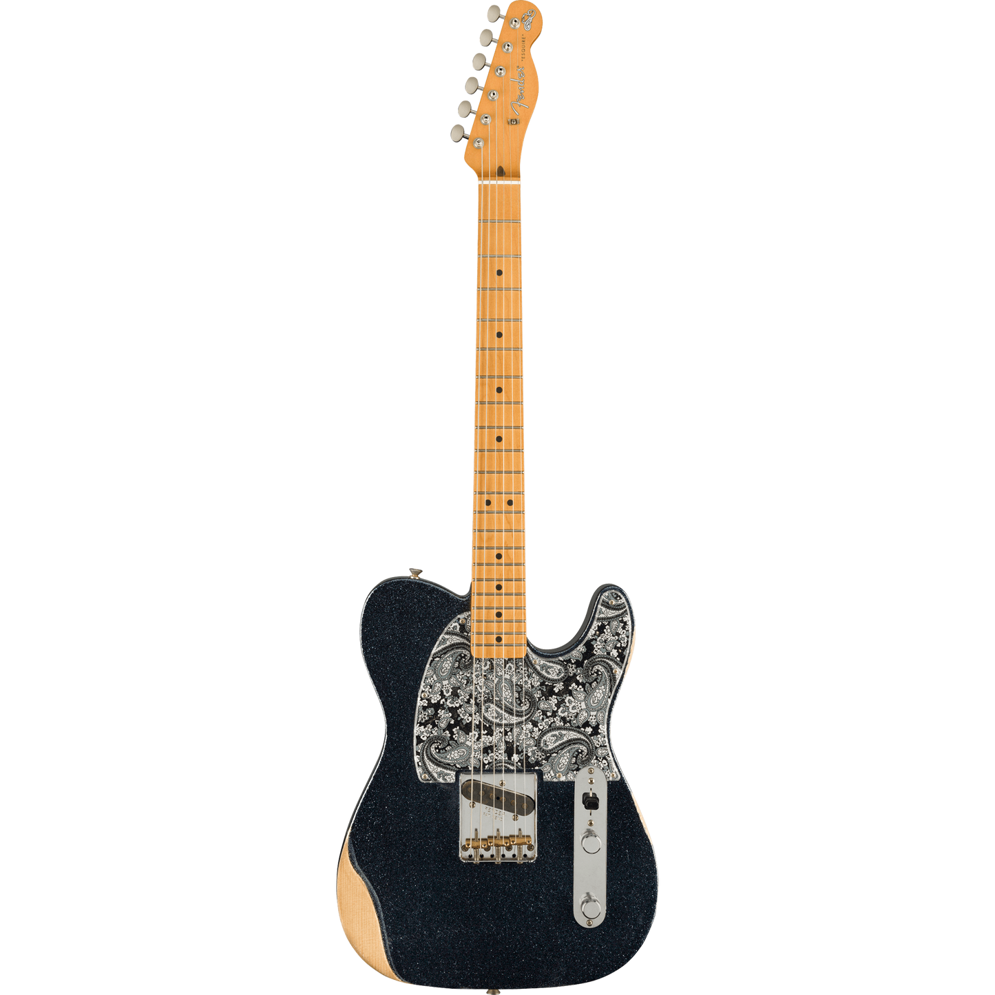 Fender Brad Paisley Esquire® Electric Guitar, Black Sparkle