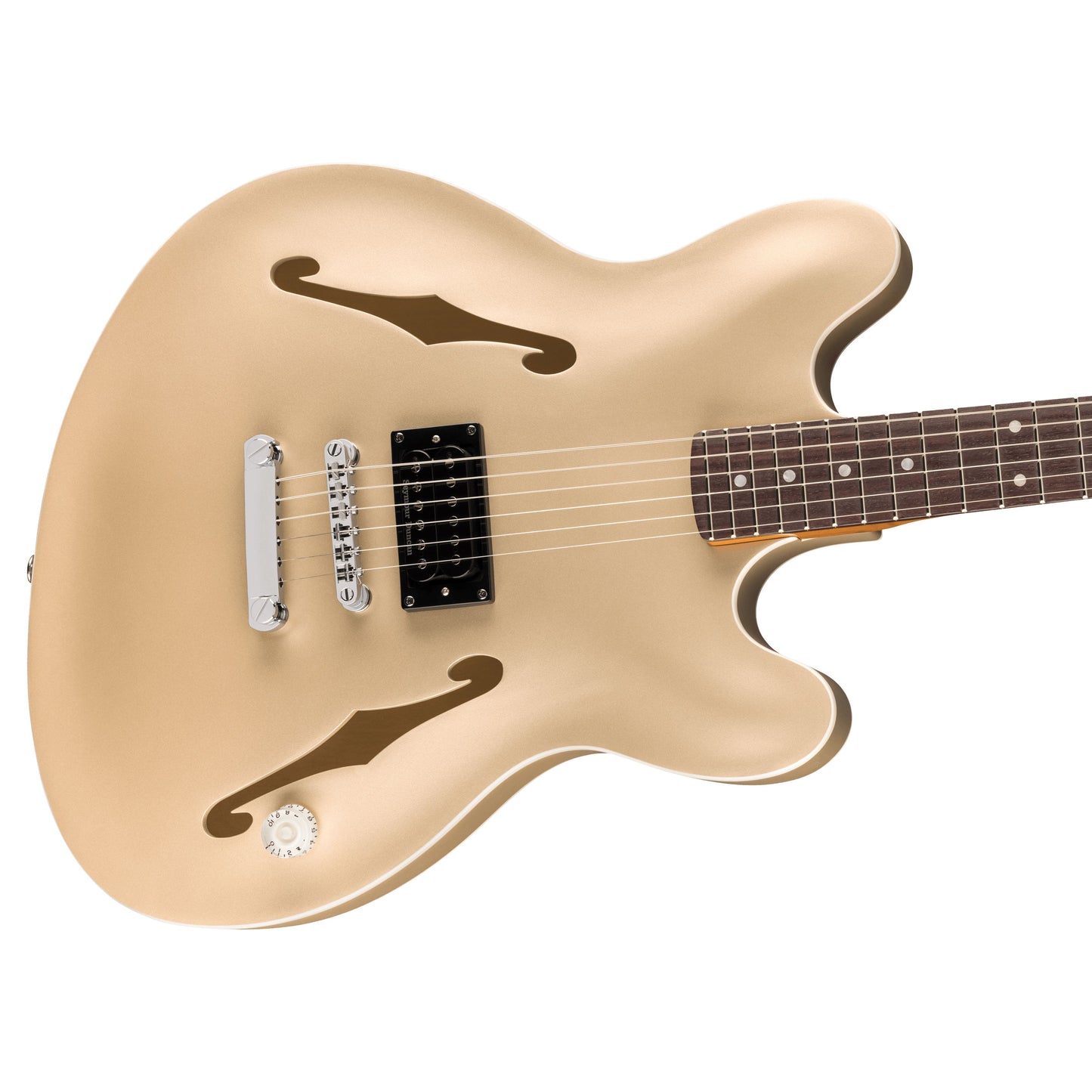 Fender Tom DeLonge Starcaster Semi-Hollow Electric Guitar - Satin Shoreline Gold