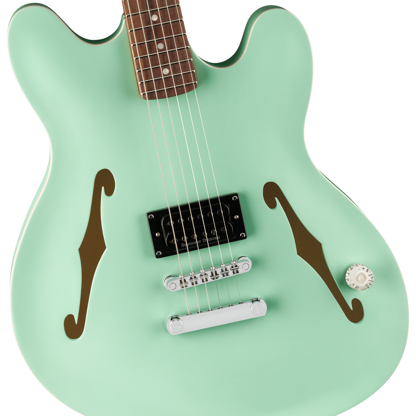 Fender Tom DeLonge Starcaster Semi-Hollow Electric Guitar - Satin Surf Green