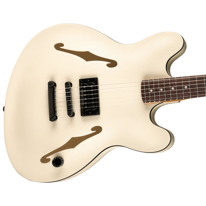 Fender Tom DeLonge Starcaster Semi-Hollow Electric Guitar - Satin Olympic White