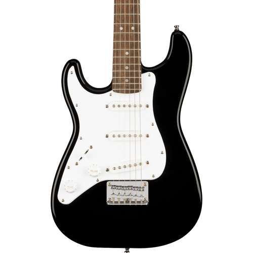 Squier Mini Strat 6 String Solid-Body Electric Guitar, Left - Black