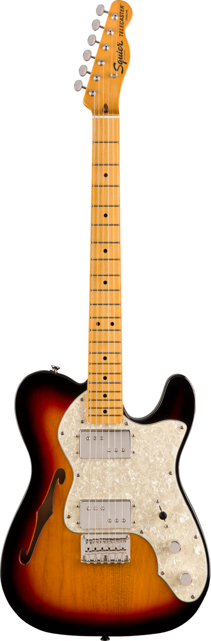 Squier by Fender Classic Vibe 70's Telecaster Thinline - Maple - 3-Tone Sunburst