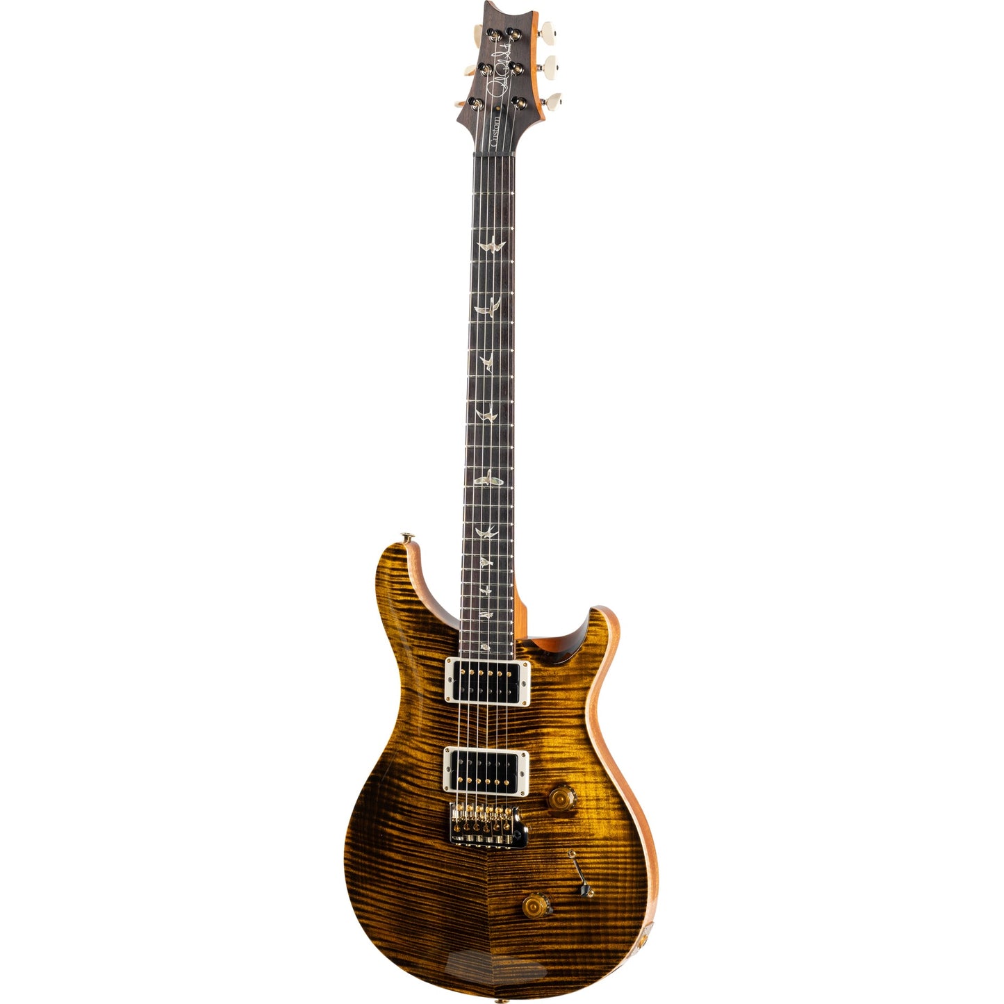 PRS Custom 24 10 Top Electric Guitar, Yellow Tiger