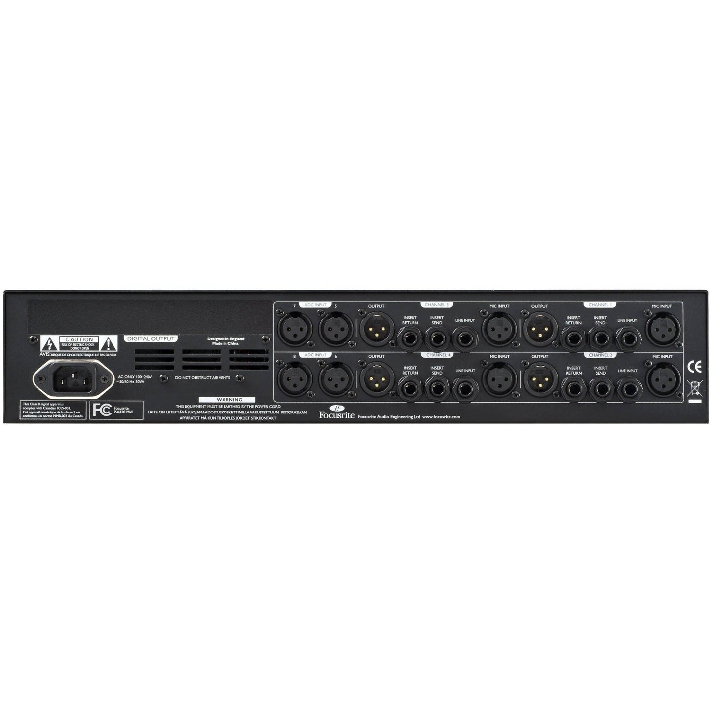 Focusrite ISA 428 MK2 4-Channel Microphone Preamp
