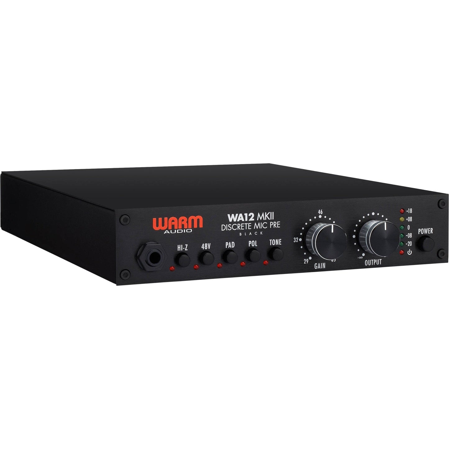 Warm Audio WA12 MKII Single Channel Mic Preamplifier & Instrument DI - Black