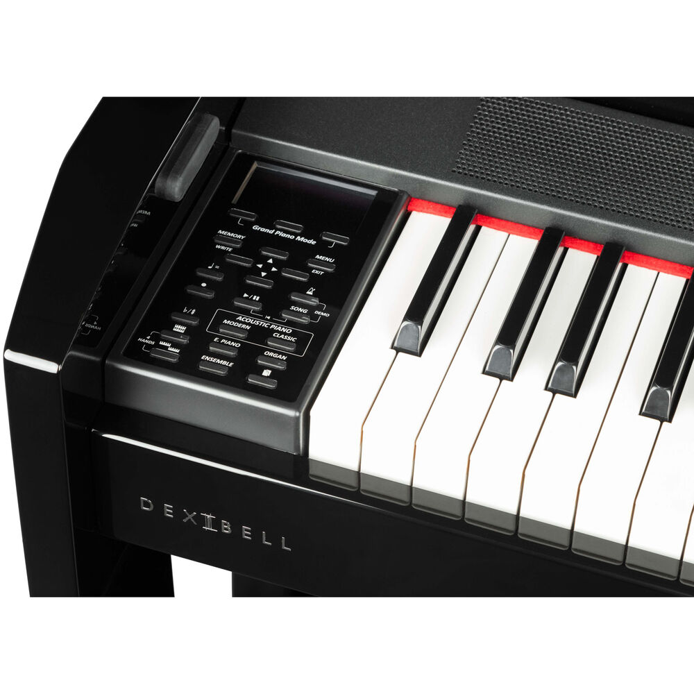 Dexibell VIVO H10V Digital Grand Upright Piano with Bench (Polished Black)