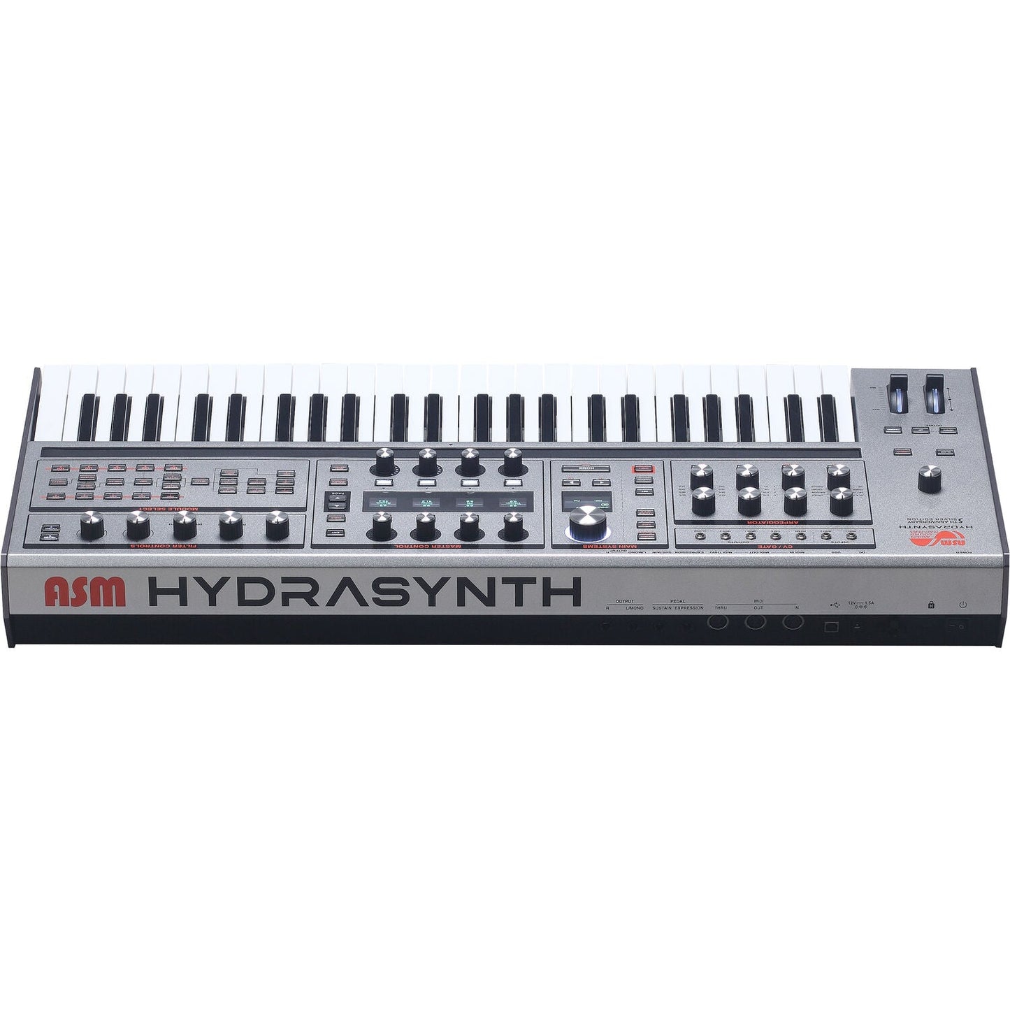 ASM Hydrasynth Keyboard 8-Voice Digital Wave-Morphing Synthesizer - Limited-Edition Silver