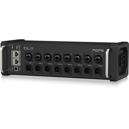 Midas DL8 PoE-Powered 8x8 Stage Box with Midas PRO Preamps