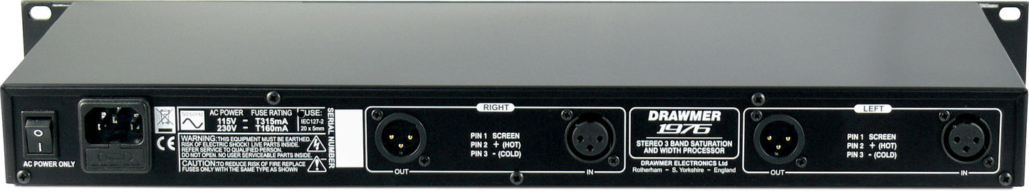 Drawmer 1976 Stereo 3-Band Saturation & Width Process