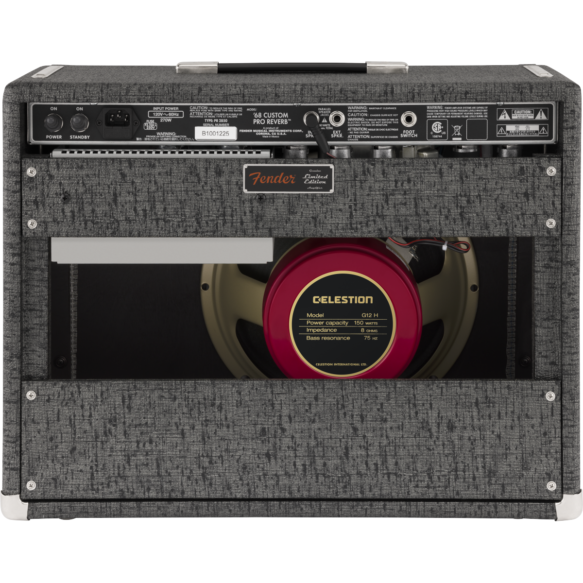 Fender FSR ’68 Custom Pro Reverb 40-Watt Combo Amp, 120V - Pewter Redback