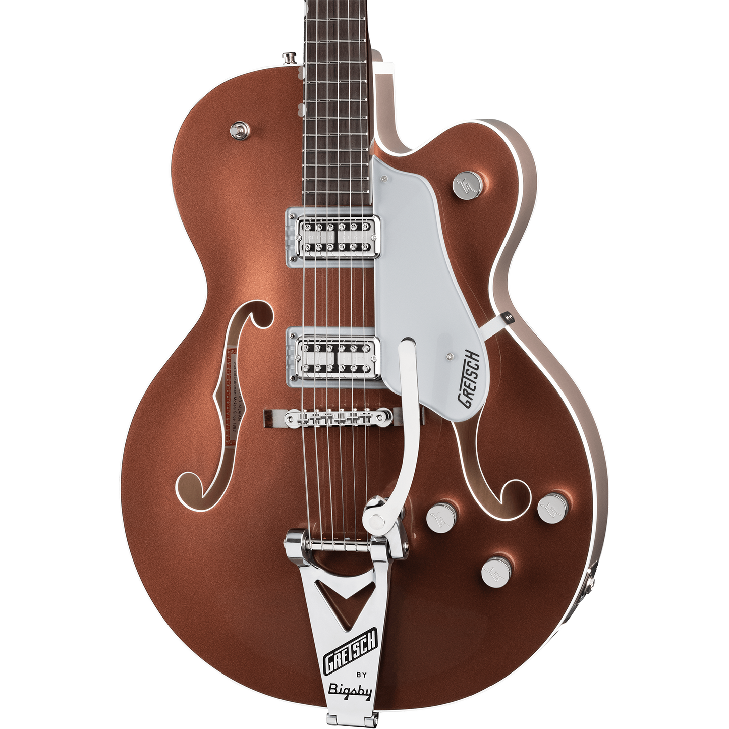 Gretsch G6118T Players Edition Anniversary™ Electric Guitar, Two-Tone Copper Metallic/Sahara Metallic