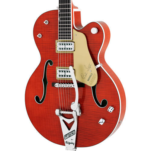 Gretsch G6120TFM-BSNV Brian Setzer Signature Nashville® Electric Guitar w/ Bigsby®, Orange Stain