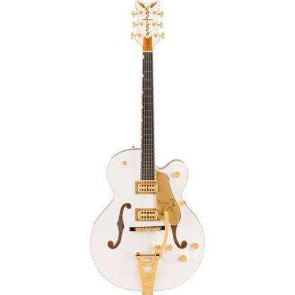 Gretsch Falcon Hollow Body Electric Guitar w/ String-Thru Bigsby - White