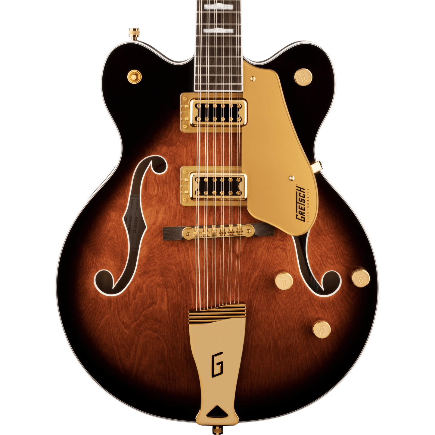 Gretsch G5422G-12 Electromatic Classic Hollow Body Double-Cut 12-String Electric Guitar, Single Barrel Burst