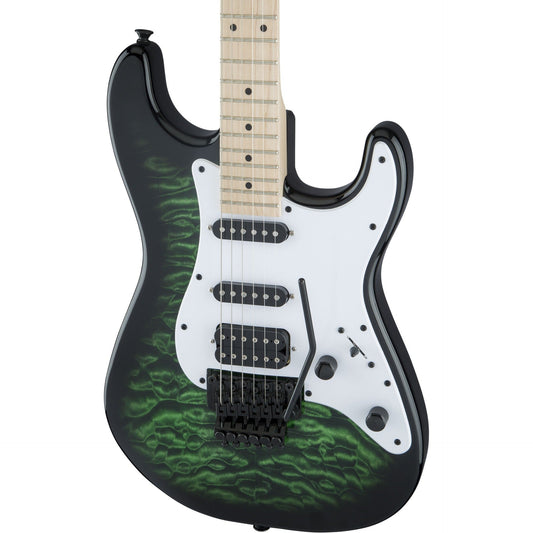 Jackson X Series Signature Adrian Smith SDXQM Electric Guitar, Transparent Green