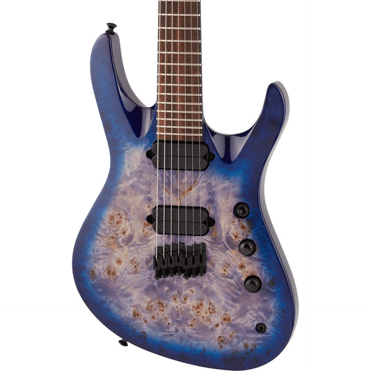 Jackson Pro Series Signature Chris Broderick Soloist™ HT7P Electric Guitar, Transparent Blue