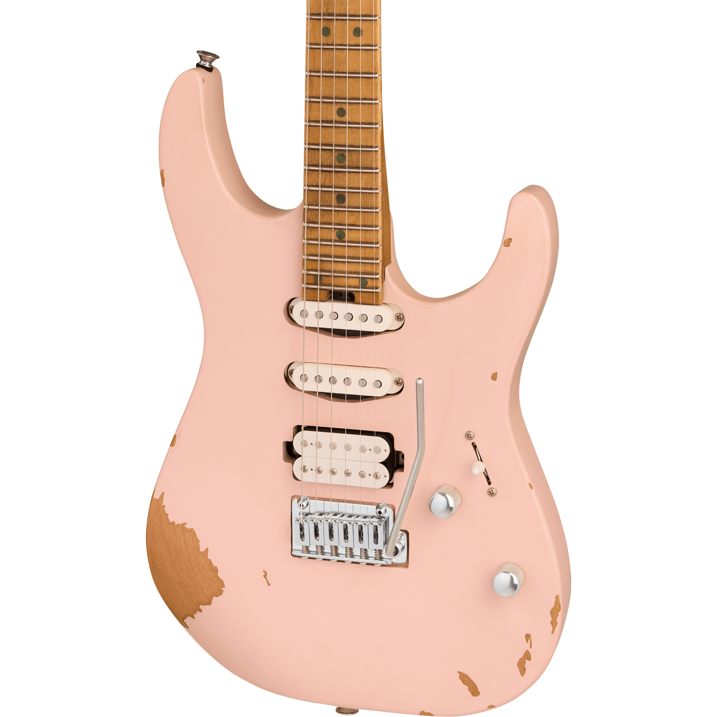 Charvel Pro-Mod Signature Rick Graham DK24 2PT CM Guitar - Worn Shell Pink