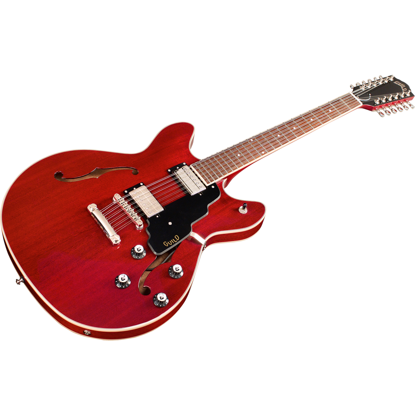 Guild Starfire I-12 12-String Newark St. Electric Guitar, Cherry Red