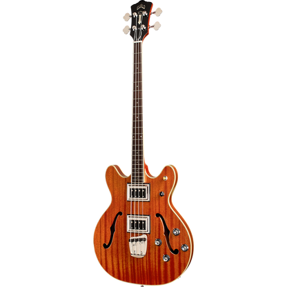 Guild Starfire II Bass Semi Hollow Double Cut Newark St. Electric Bass, Natural