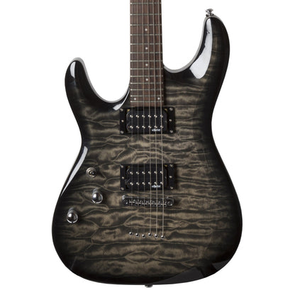Schecter C-6 Plus LH Lefty Electric Guitar Charcoal Burst