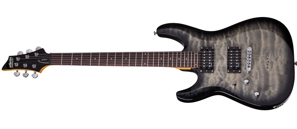 Schecter C-6 Plus LH Lefty Electric Guitar Charcoal Burst