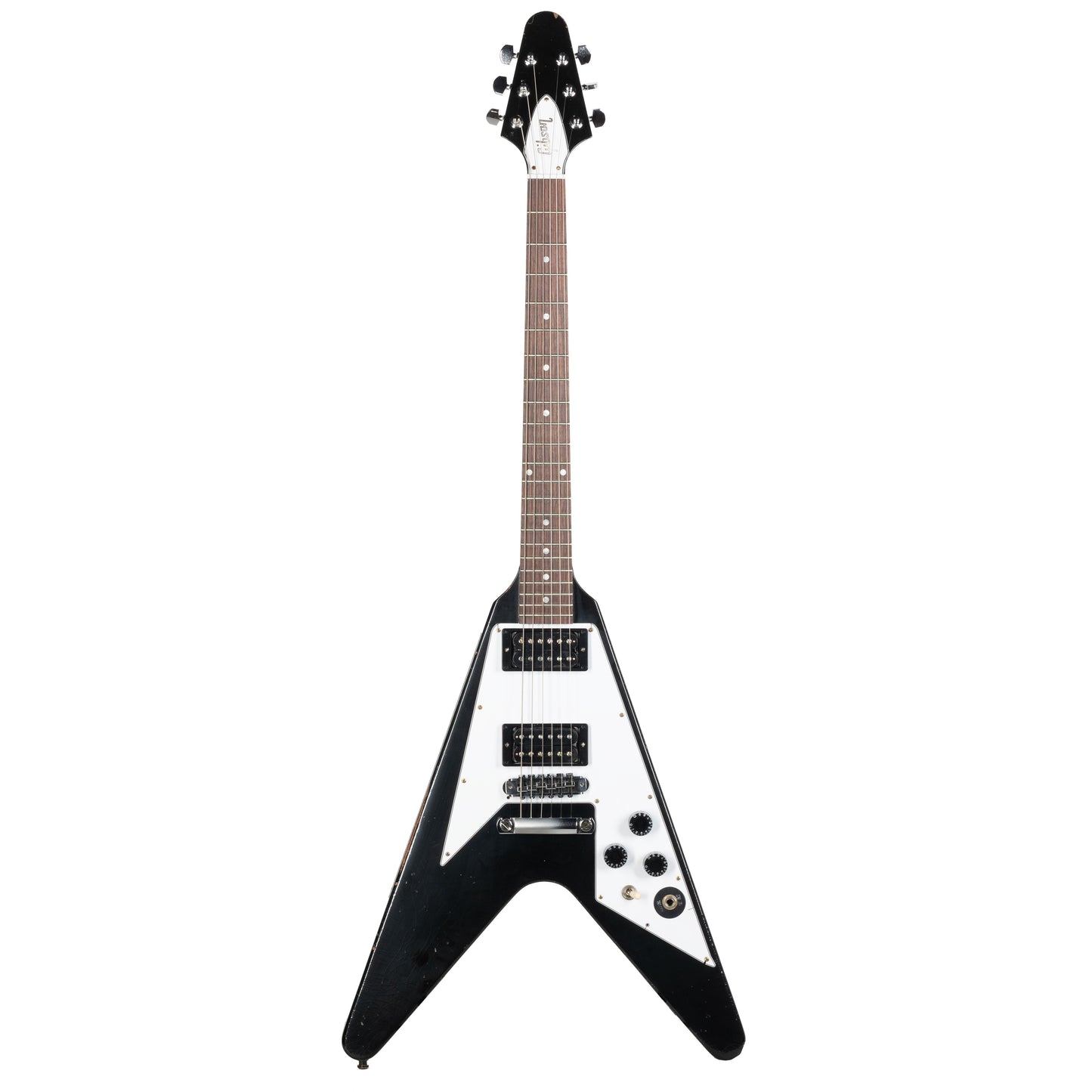 Gibson LTD 79 Flying V Kirk Hammett Electric Guitar - Aged Ebony