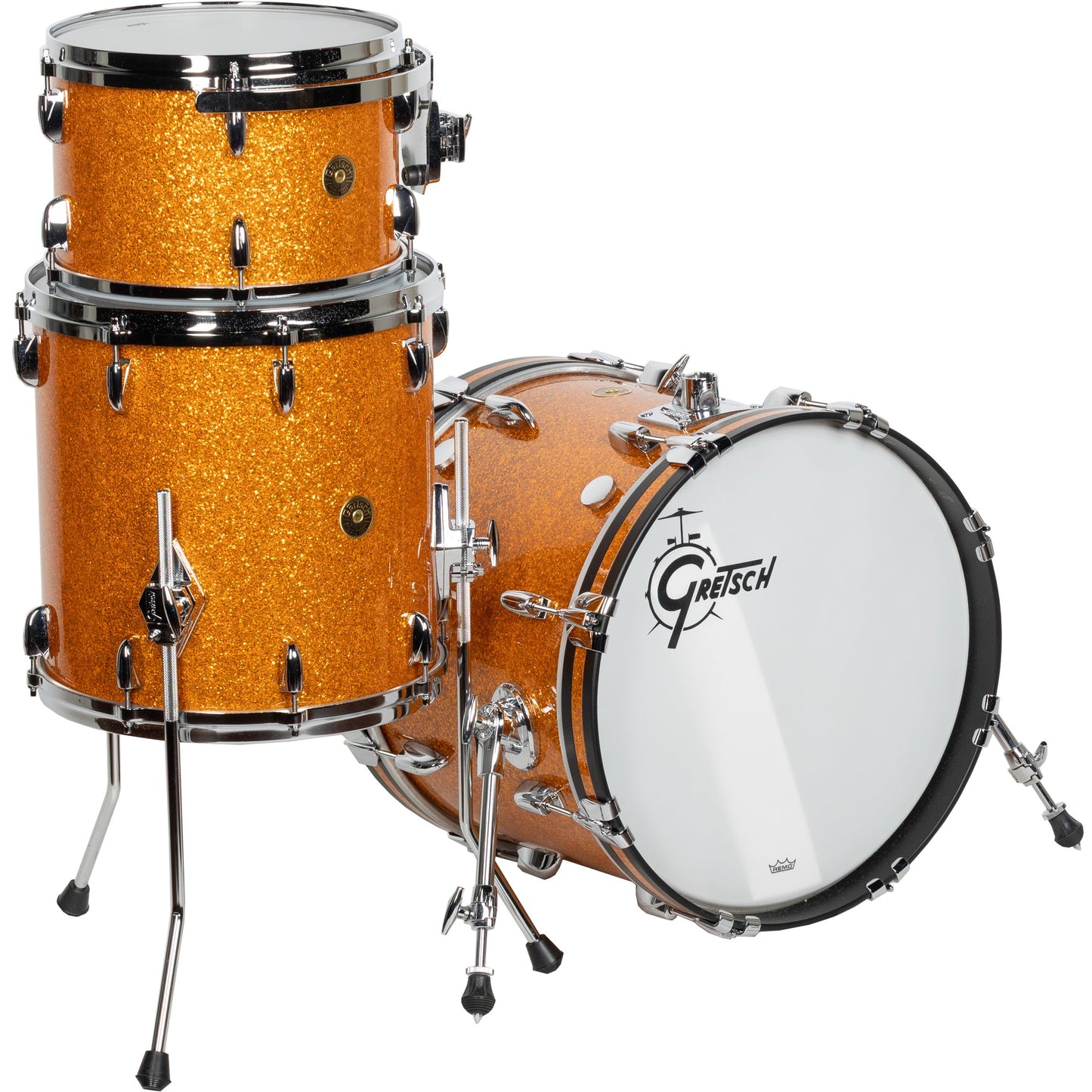 Gretsch USA Custom 3-Piece Shell Kit - Gold Glass