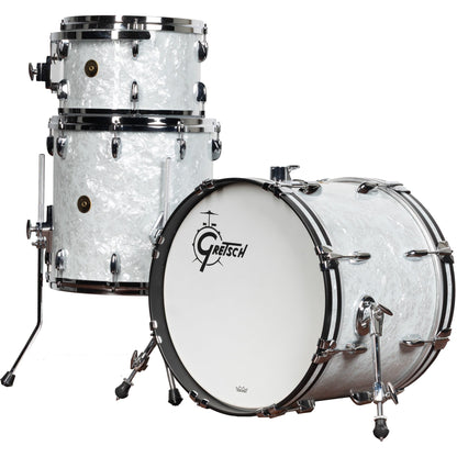 Gretsch USA Custom 3-Piece Shell Kit - 60’s White Marine Pearl