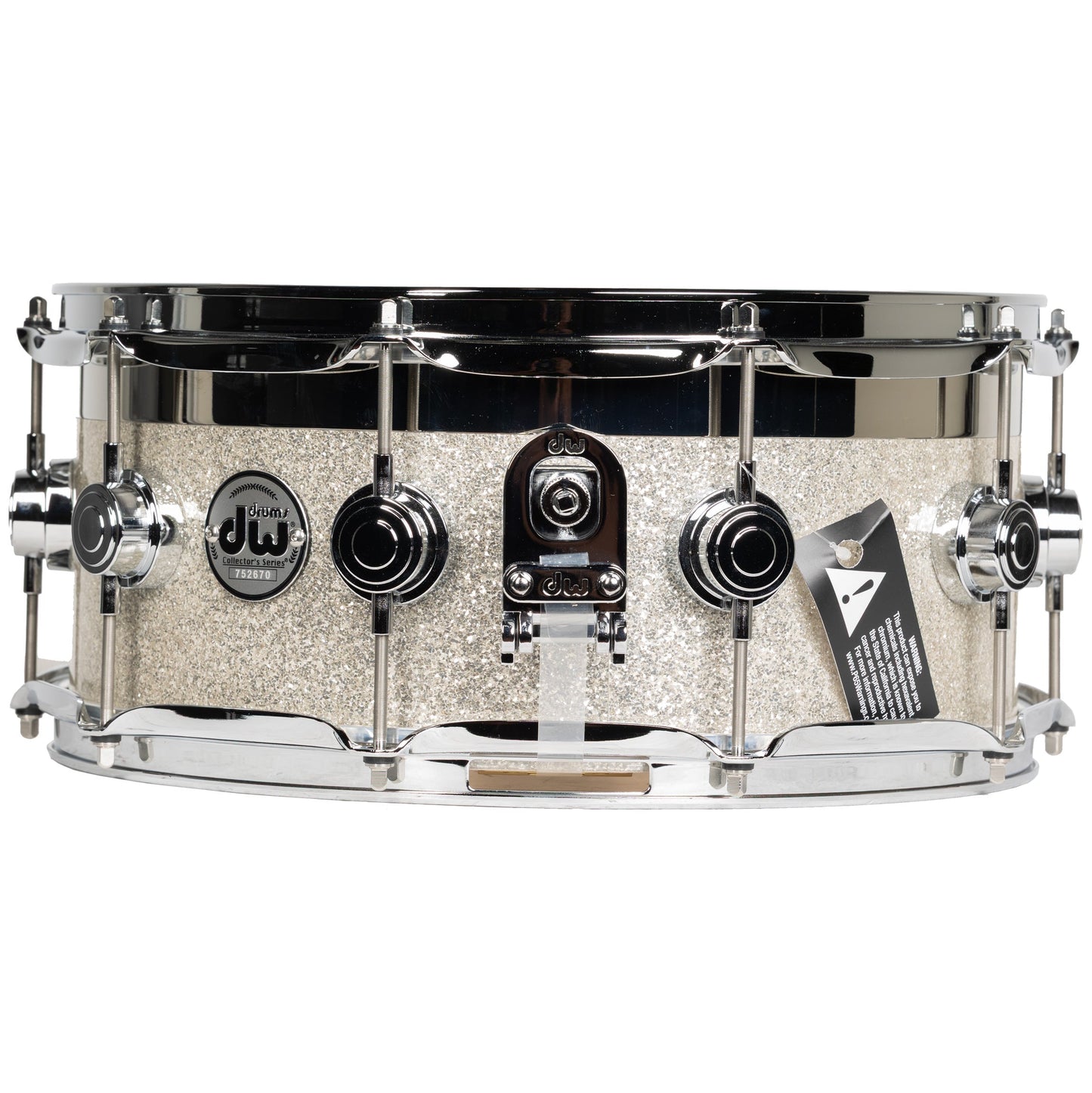Drum Workshop Collectors Series 6x14 Snare Drum - Maple Top Edge in Broken Glass