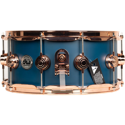 Drum Workshop Collectors Series 6.5x14 Snare Drum - Ocean Blue Hard Satin