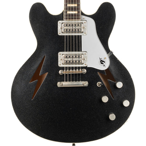 Rock n' Roll Relics Lightning Semi-Hollow Guitar - Black