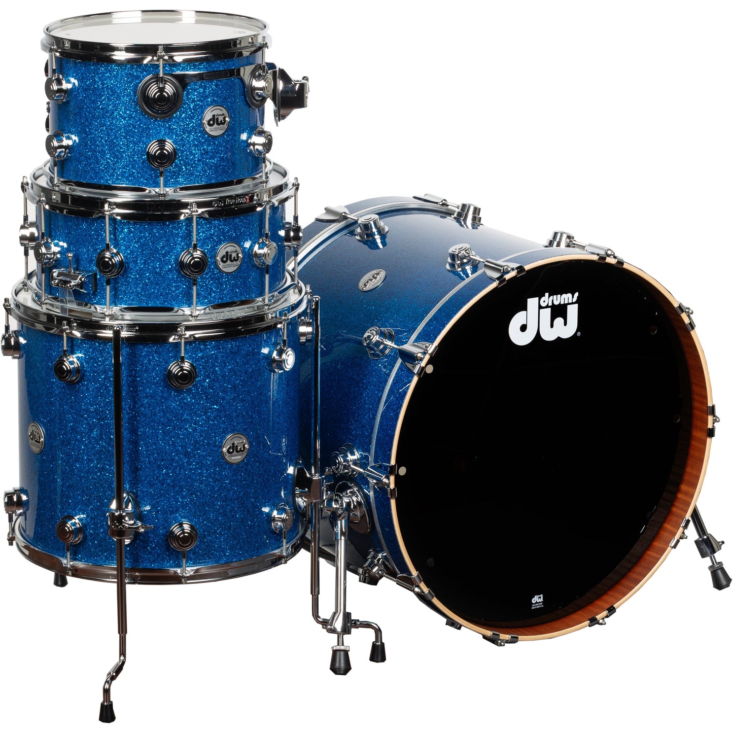 Drum Workshop Collectors Series 4-Piece Shell Kit - Blue Glass