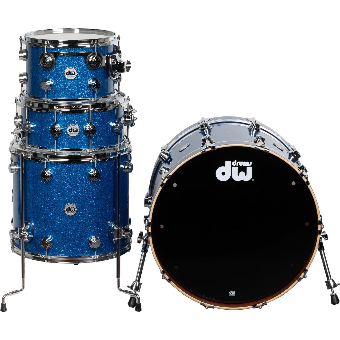 Drum Workshop Collectors Series 4-Piece Shell Kit - Blue Glass