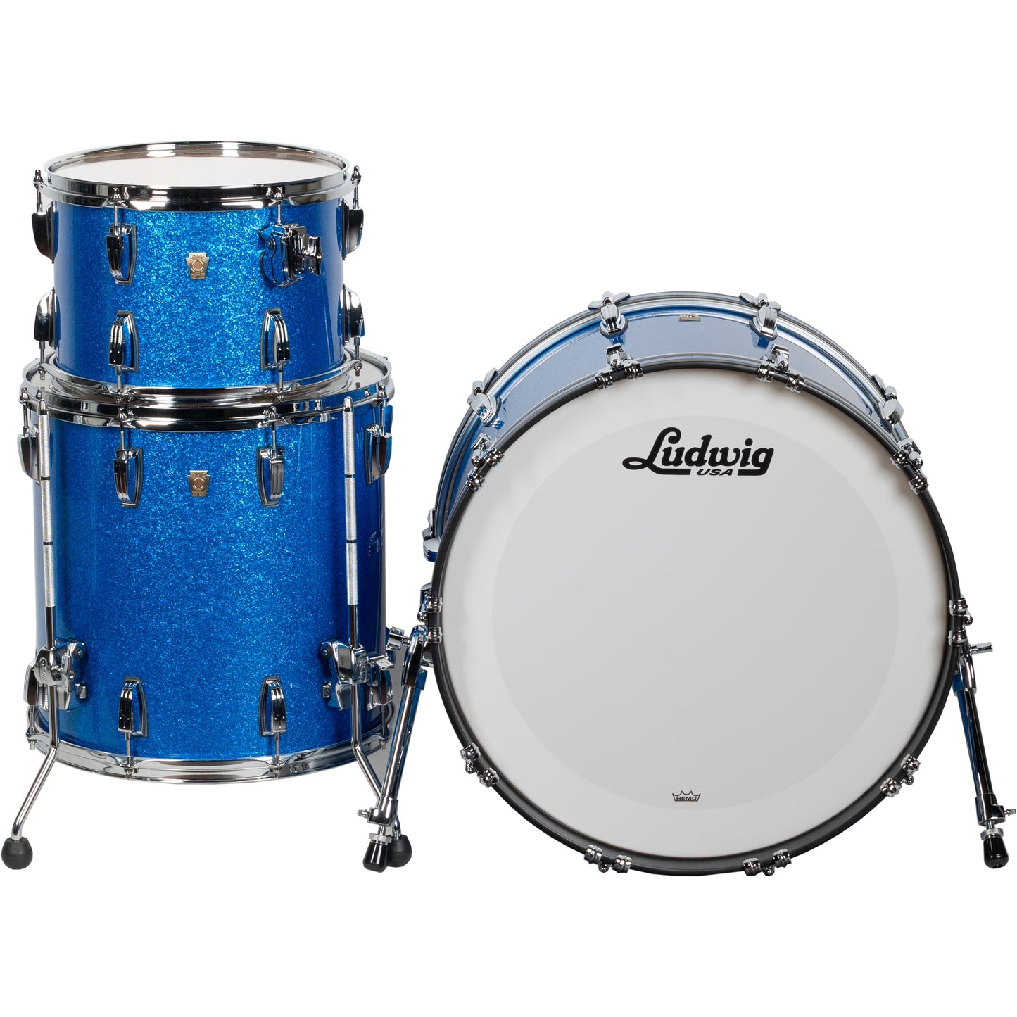 Ludwig Classic Maple Fab 3-Piece Shell Pack - Blue Sparkle