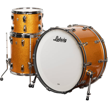 Ludwig Classic Maple Pro Beat 3-Piece Shell Pack - Gold Sparkle