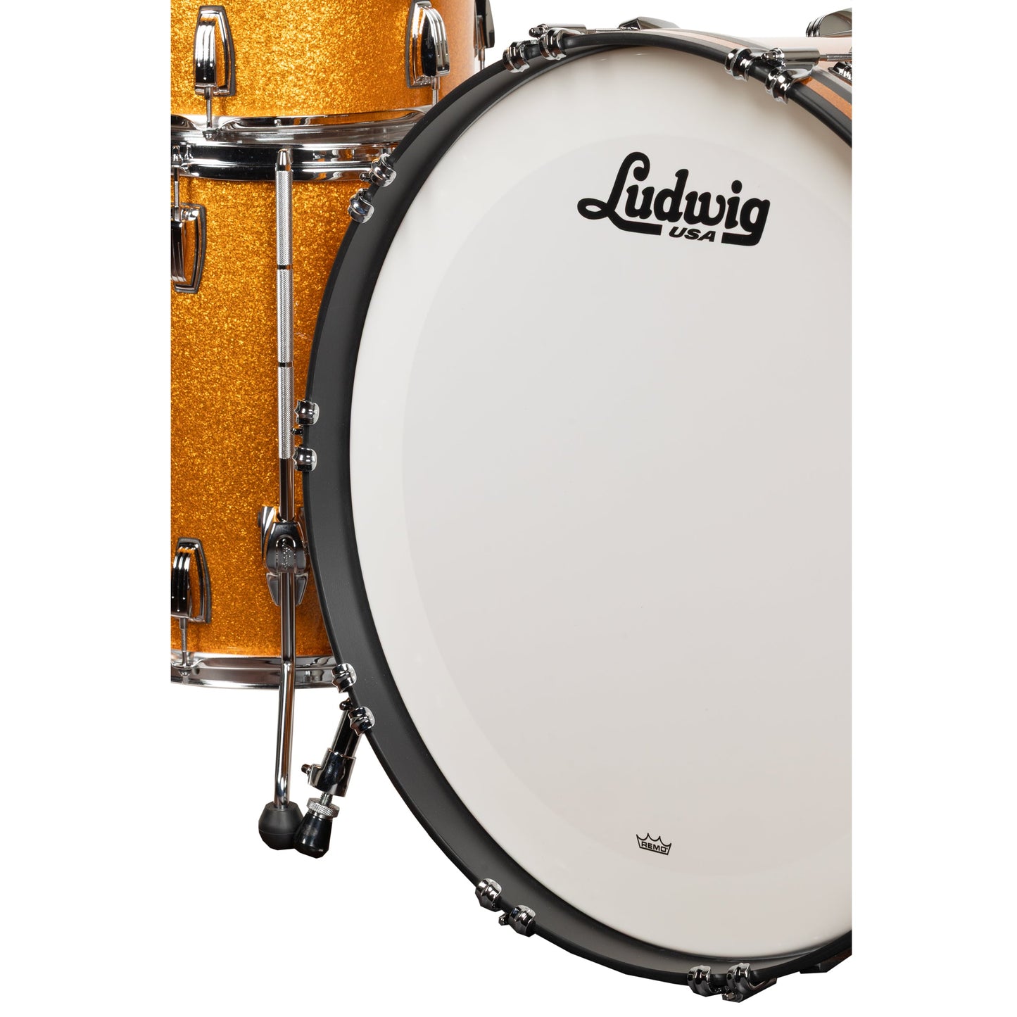 Ludwig Classic Maple Pro Beat 3-Piece Shell Pack - Gold Sparkle
