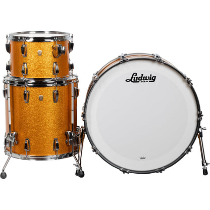 Ludwig Classic Maple Pro Beat 3-Piece Shell Pack - Gold Sparkle