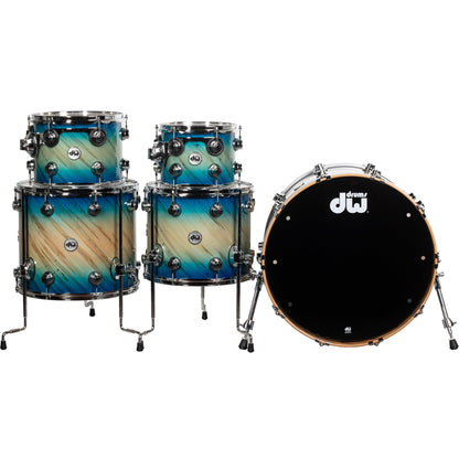 Drum Workshop Collectors Series 5-Piece Shell Kit - Carl Allen Burst/Twisted Mineral Maple