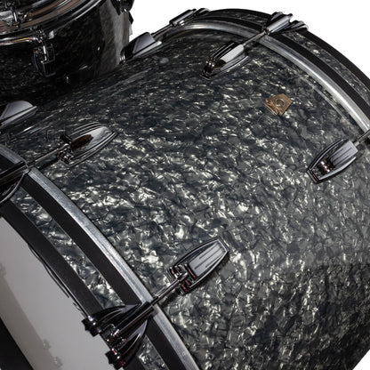 Ludwig Classic Maple 3-Piece Fab Drum Kit - Black Pearl - AIMM Exclusive