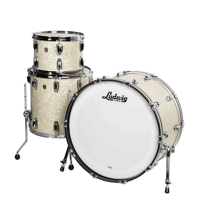 Ludwig Classic Oak Pro Beat 3-Piece Drum Kit - Vintage White Marine