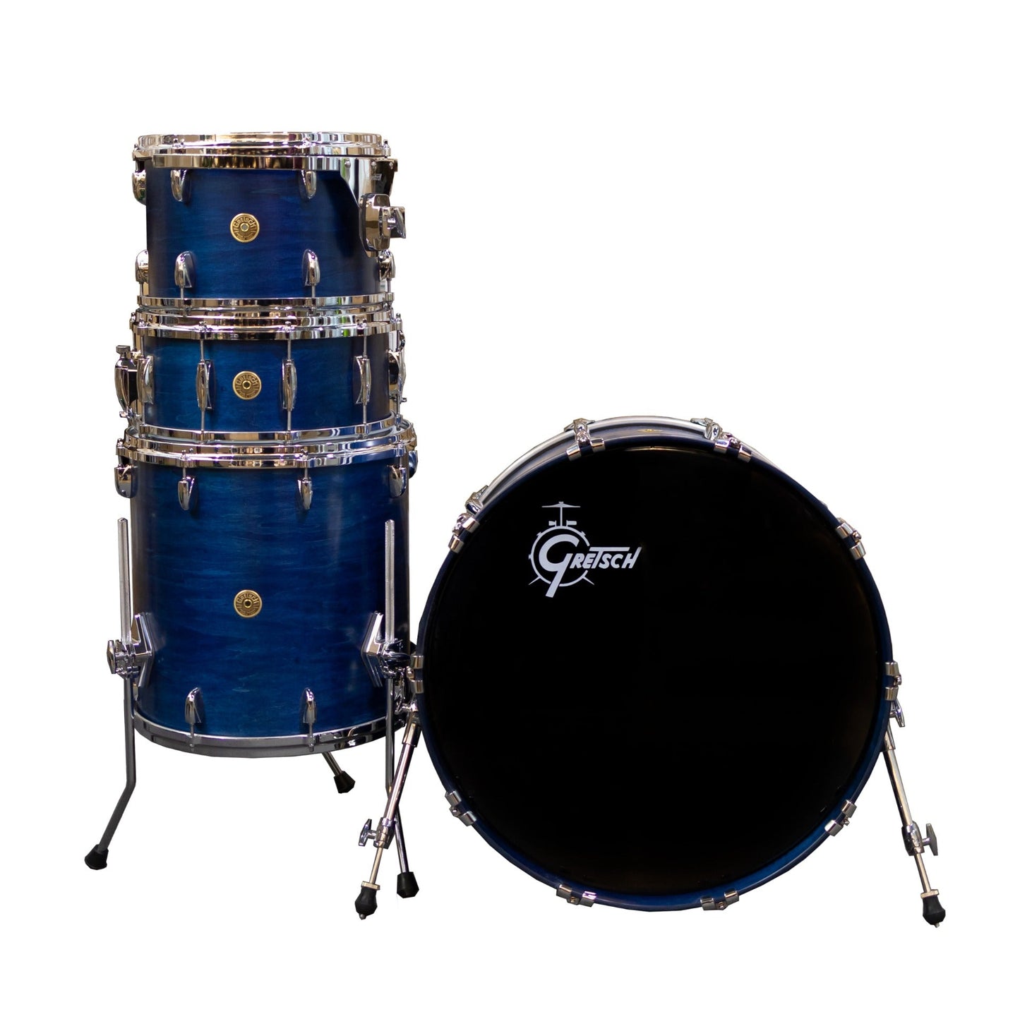 Gretsch USA Custom 4-Piece Shell Kit - Satin Azure Blue