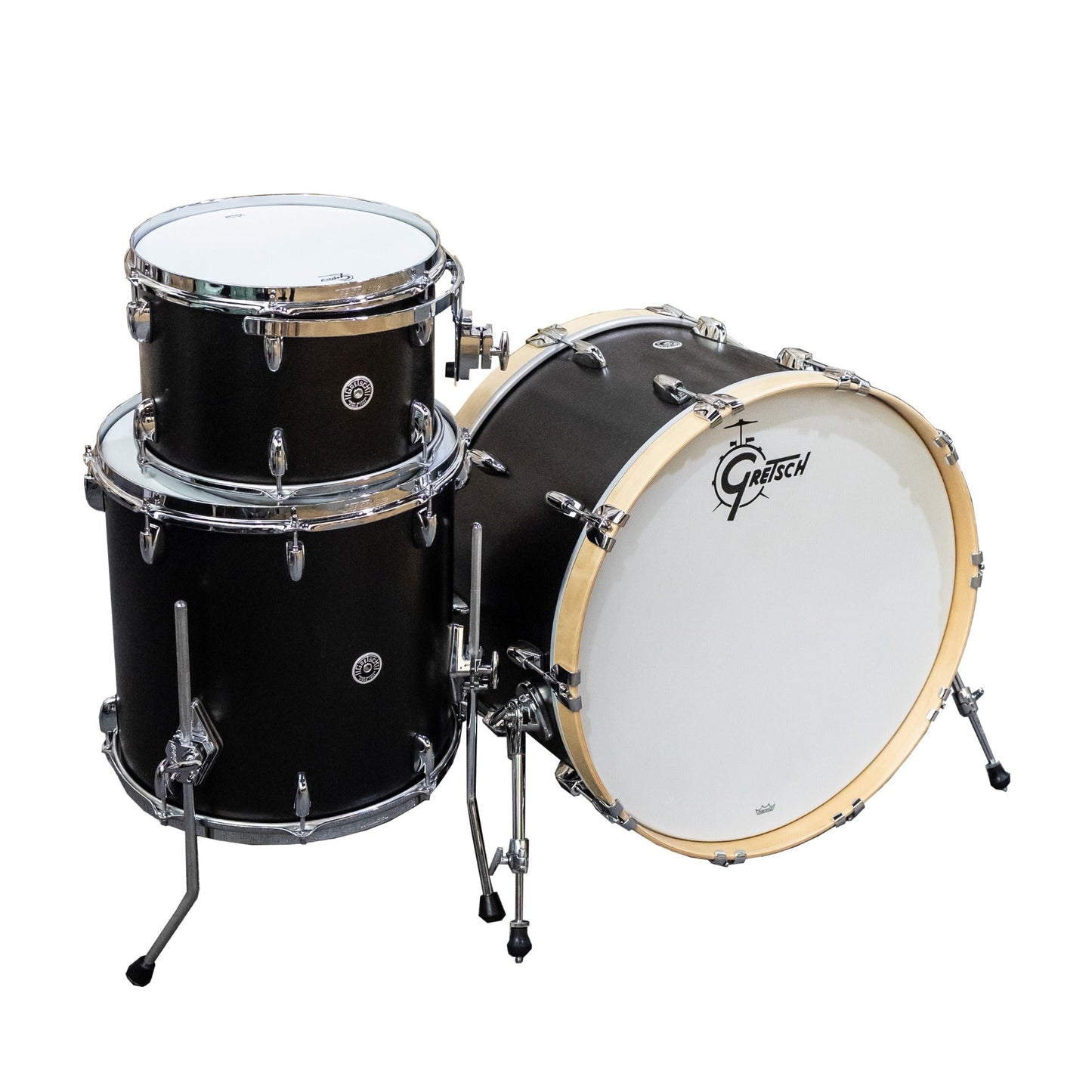 Gretsch Brooklyn Series 3-Piece Drum Kit - Satin Black Metallic