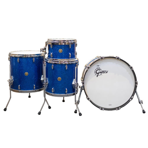 Gretsch USA Custom 4-Piece Shell Kit - Blue Glass Nitron