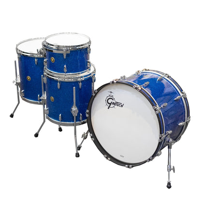 Gretsch USA Custom 4-Piece Shell Kit - Blue Glass Nitron