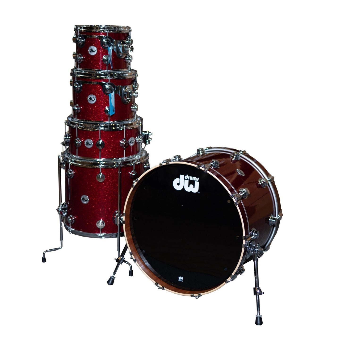 Drum Workshop Collectors Series 5-Piece Shell Kit - Ivory Chaos